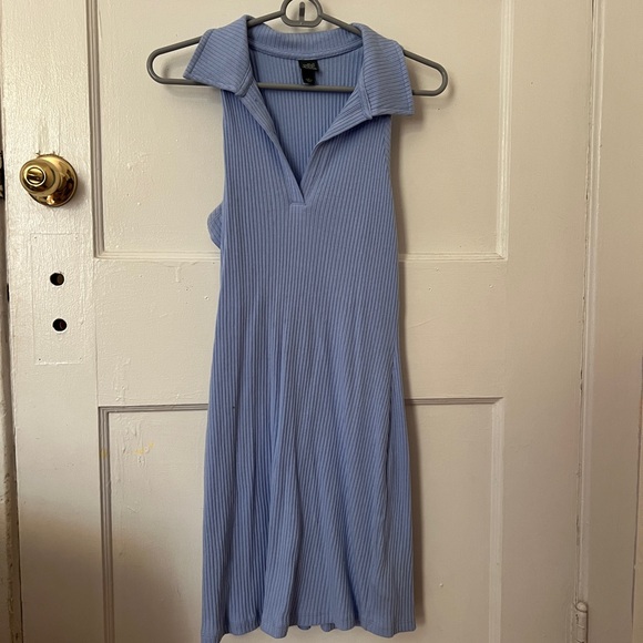 wild fable Dresses & Skirts - Wild Fable Light Blue Ribbed Mini Dress